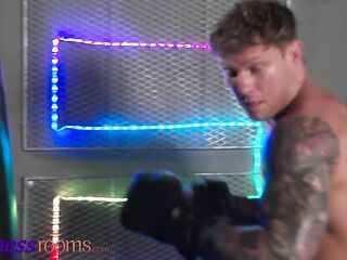 Fitness Rooms Hawt tiny boobs European mother I'd like to fuck private hardcore sex at the gym with large penis stranger