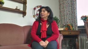 Big Boobed German Granny Poses in the Solo Action