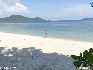 Filled a stranger's throat with cum on the beach previous to anyone caught us!