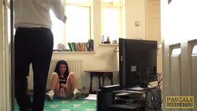 Super hot British whore punished by rough dom cock