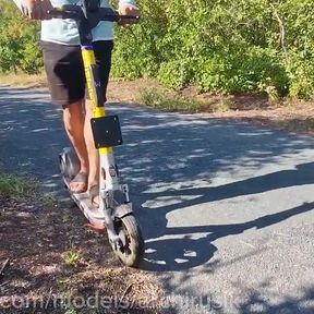 Hot Cruise Toilet Femboy and a Passerby Stepdaddy on a Scooter, Fountains of Cum!