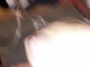 alone in my room stroking my dick