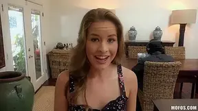 Cocky Adonis Fucks Petite Darling On The Couch - Lucas Frost