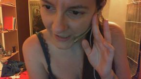 private size teasing: nicoletta’s unfiltered video call with her friend