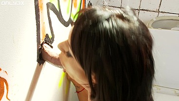 Kerry Louise Loves Getting Cum At The Gloryhole