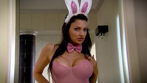 Curvy Black Slut with Massive Tits Deepthroats Thick White Cock and Begs for Ass Fuck Cumshot