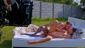 ”Ada Lapiedra basks in the sun & gets pounded.”