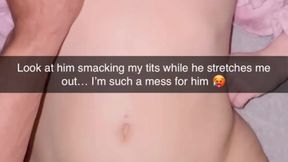 Cheating wife takes a BBC in missionary position on Snapchat, then gets