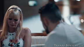 Trans stepmom Jamie  lost her ring but finds Dante Colles cock