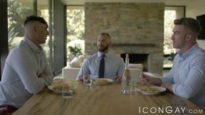 Nick Fitt and Michael Bostons offer their ass to Adam Gray to get straight A