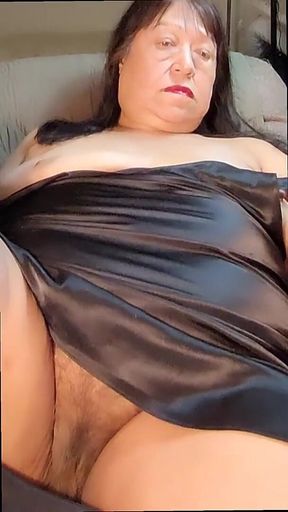 Wearing Satin Makes My Hairy Pussy Masturbations Feel so Good!!