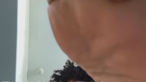 Bubble gum popping humiliation under my soles