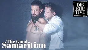 Good Samaritan Roman Todd Feeds and Fucks Homeless Guy, Alpha Wolfe Pounds Hard