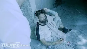 Good Samaritan Roman Todd Feeds and Fucks Homeless Guy, Alpha Wolfe Pounds Hard