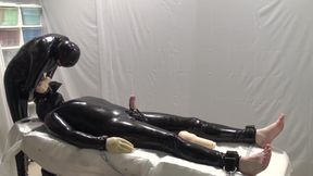 Mrs. Dominatrix and her experiments on a slave. 2 angle