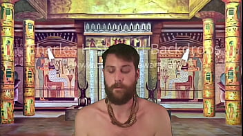 Egyptian slave milks the Pharoah&#039_s prostate and gets covered in cum