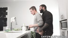 Twink William Moore is such a good stepson to hunk Markus Kage