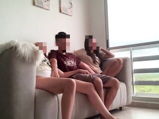 My most excellent ally and her stepsister invite me to their abode for a clip. I didn't know they loved sharing rods.