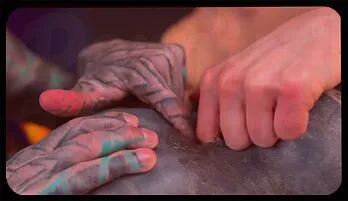 Tattooed Cosplay Anal Fisting With Trans Star High resolution