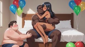 Slave Husband Licking Wife’s Feet During Cuckold Session