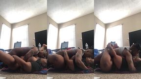 black lesbians tribbing on the floor