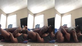 black lesbians tribbing on the floor