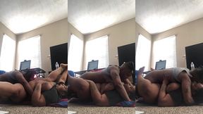 black lesbians tribbing on the floor