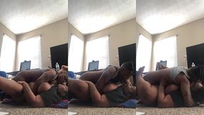 black lesbians tribbing on the floor