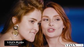 Vixen Gorgeous Redheads Seduce Bartender While on Vacation