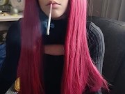 Adorable Alt Girl smoking a cig(full vid on my 0nlyfans/ManyVids)