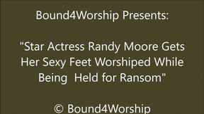 Starlet Randy Moore Gets Foot Worship in Captivity - WMV