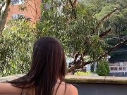 Playing with my SATISFYER SUCKING VIBRATOR in my balcony for my neighbours to see :)