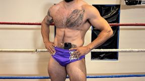 Super Hunky Wrestler Dominates Invisible Man!