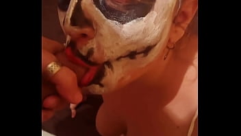 Por halloween me follo a una catrina