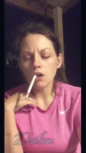 Dangling smoke fetish