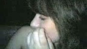 Hot classy Serbian loves sucking cock in the darkness