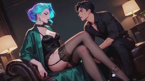 Cum Eating Instruction Stories #3B: Eyes Locked While You Swallow Your Own Mess (Animated)