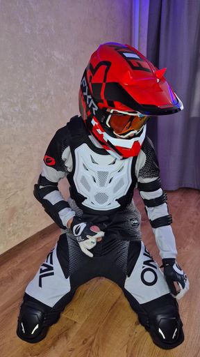 I Put on My Boyfriend's Mxgear, Cum Twice