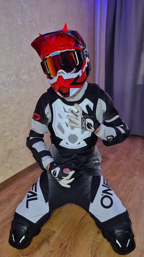 I Put on My Boyfriend's Mxgear, Cum Twice