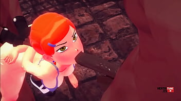 Ben Hentai - Gwen fucked and blowjob in a threesome