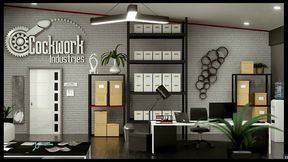 cockwork industries [pornplay hentai game] ep.23 andrea the slutty secretary touches her pussy in the office during work