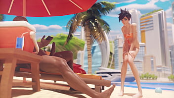 Tracer on the beach