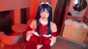 Hinata Hyuga Christmas cosplay white silk cowgirl doggy style missionary hardcore