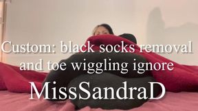 Custom: black socks removal and toe wiggling ignore