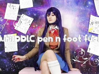 Yuri DDLC Yandere Love TEASER OmankoVivi Foot Fetish Masturbation Cosplay