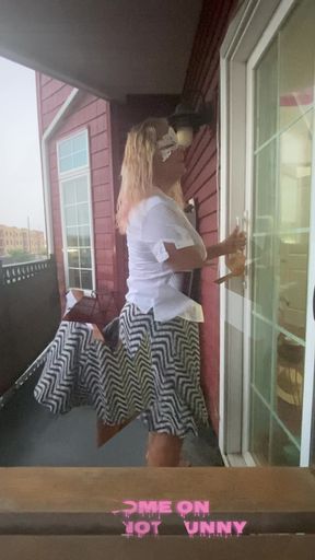 Locked outside in the rain