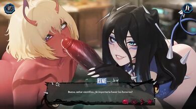Cute Femboy Animation Gushed Choked By Enormous BBC Double Blowjob PoV Cumshot Gaming Porn