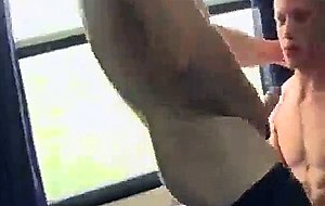Euro guys fuck in train