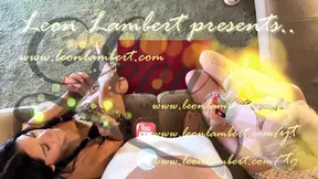 CFNM threesome starts with intimate kisses and ball massage