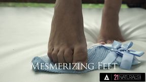 21 NATURALS - Blonde Babe Strokes Massive Cock with Soles Before Getting Fucked Raw